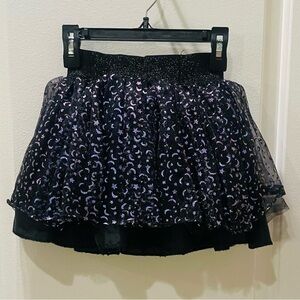 Spirit Halloween Black and Purple Moon and Stars Girls Tutu